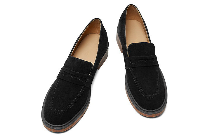 (W) Luiza Barcelos Fashion Chunky Heel Pump 'Black Suede' 圖 5