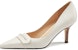 (W) Luiza Barcelos Fesyen Tumit Runcing Tali Tunggal Stiletto 'Beige' XWP1SK0397
