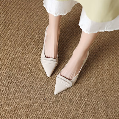 (Women) Luiza Barcelos Fashion Pointed Toe Single Strap Stiletto 'Beige' XWP1SK0397 Sizing (Women) Luiza Barcelos Fashion Pointed Toe Single Strap Stiletto 'Beige' XWP1SK0397