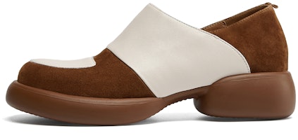 (Women) Luiza Barcelos Fashion Retro Platform Chunky Heel 'Beige + Brown' X901938 (Women) Luiza Barcelos Fashion Retro Platform Chunky Heel 'Beige + Brown' X901938