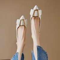 (W) 루이자 바르셀로스 스퀘어 버클 웨지 힐 (베이지) X901650 Order (W) 루이자 바르셀로스 스퀘어 버클 웨지 힐 (베이지) X901650