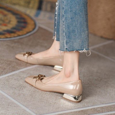 (W) Luiza Barcelos 平底鞋 "杏色" X901387 Purchase (W) Luiza Barcelos 平底鞋 "杏色" X901387