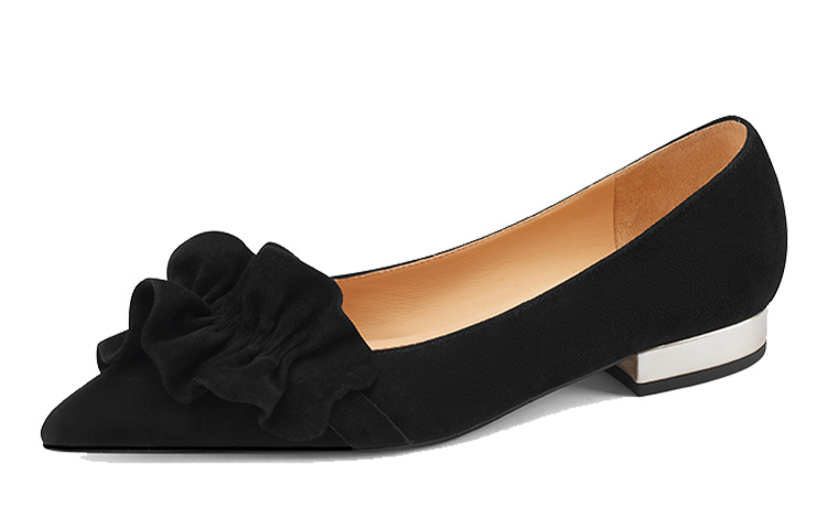 (Women) Luiza Barcelos Flat Casual 'Black Comfort' X901179