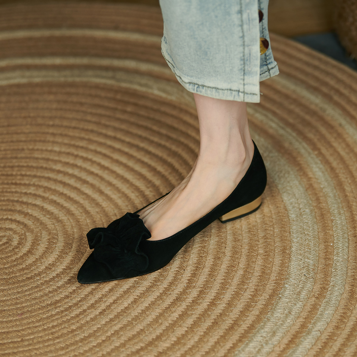 Shop (W) (女性用) ルイザ・バルセロス フラットカジュアル 'ブラックコンフォート' X901179 X901179