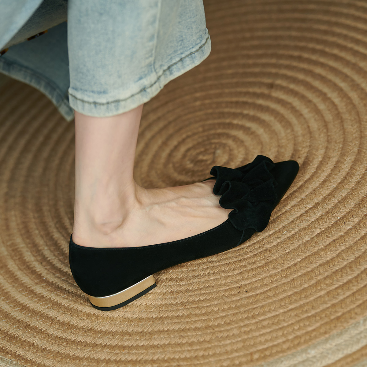 Purchase (W) (女性用) ルイザ・バルセロス フラットカジュアル 'ブラックコンフォート' X901179 X901179