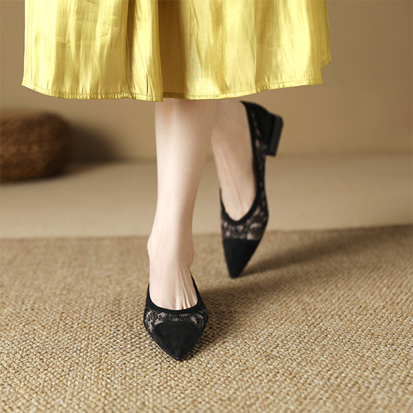 (W) Luiza Barcelos Flat Mule 'Black Pointed Toe' 圖 4