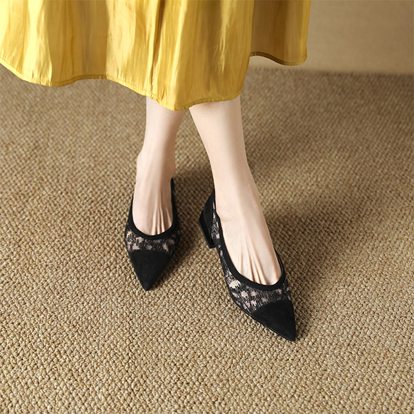 (W) Luiza Barcelos Flat Mule 'Black Pointed Toe' 圖 5
