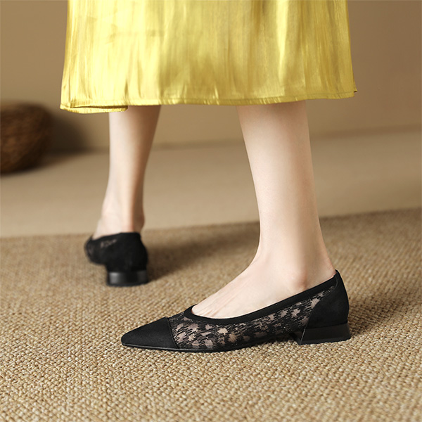(W) Luiza Barcelos Flat Mule 'Black Pointed Toe' 圖 6