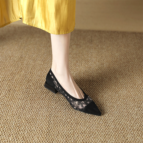 (W) Luiza Barcelos Flat Mule 'Black Pointed Toe' 圖 7