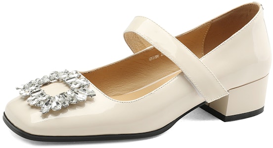 (W) Sandal Datar Luiza Barcelos 'Beige Rhinestone Buckle' X901465 Buy (W) Sandal Datar Luiza Barcelos 'Beige Rhinestone Buckle' X901465