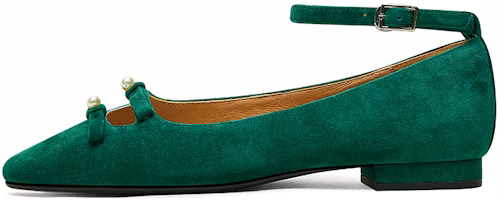 (Women) Luiza Barcelos Flat Sandal 'Green Pearl' X901395 (Women) Luiza Barcelos Flat Sandal 'Green Pearl' X901395