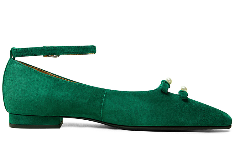 Order (Women) Luiza Barcelos Flat Sandal 'Green Pearl' X901395