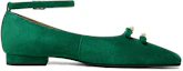 Order (Women) Luiza Barcelos Flat Sandal 'Green Pearl' X901395
