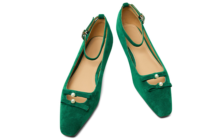 Shop (Women) Luiza Barcelos Flat Sandal 'Green Pearl' X901395