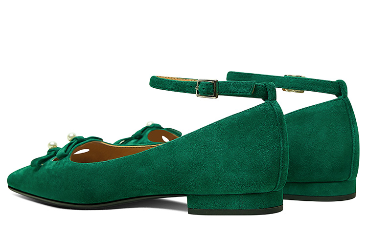 Purchase (Women) Luiza Barcelos Flat Sandal 'Green Pearl' X901395