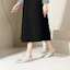 Lookbook (W) 【女性用】ルイザバルセロス フラットサンダル「シルバーバックル」XWP1SK0460 XWP1SK0460