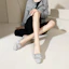 Sizing (W) 【女性用】ルイザバルセロス フラットサンダル「シルバーバックル」XWP1SK0460 XWP1SK0460