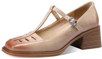 (Women) Luiza Barcelos Gradient Buckle Chunky Heel 'Apricot Blush' XWP1SK0160 (Women) Luiza Barcelos Gradient Buckle Chunky Heel 'Apricot Blush' XWP1SK0160