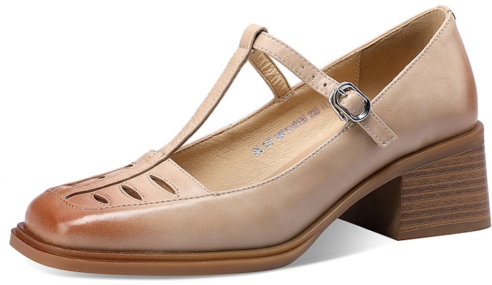 (Women) Luiza Barcelos Gradient Buckle Chunky Heel 'Apricot Blush' XWP1SK0160 Buy (Women) Luiza Barcelos Gradient Buckle Chunky Heel 'Apricot Blush' XWP1SK0160