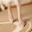 Purchase (W) Luiza Barcelos Kasut Kulit Tajam Bertali 'Light Gold' dengan Tumit Tinggi Slingback X9SK0429