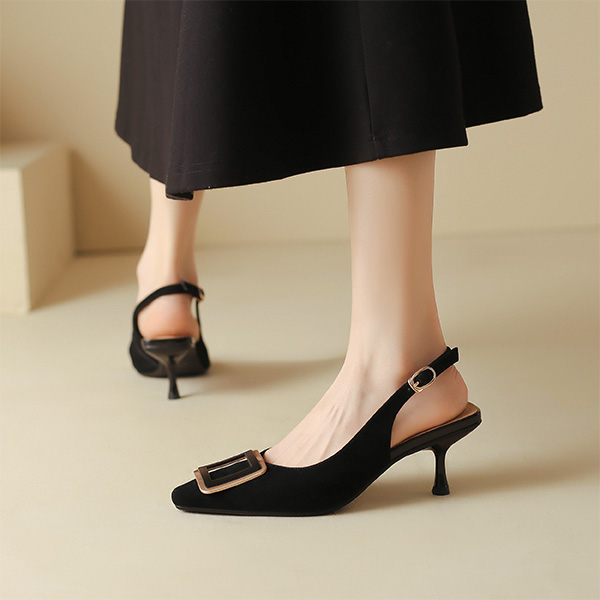 (W) Luiza Barcelos Heeled Sandal 'Black Buckle' 圖 3