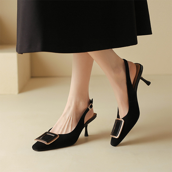 (W) Luiza Barcelos Heeled Sandal 'Black Buckle' 圖 6