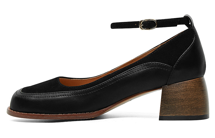 (Women) Luiza Barcelos Heeled Sandals 'Black Buckle Strap' X901289