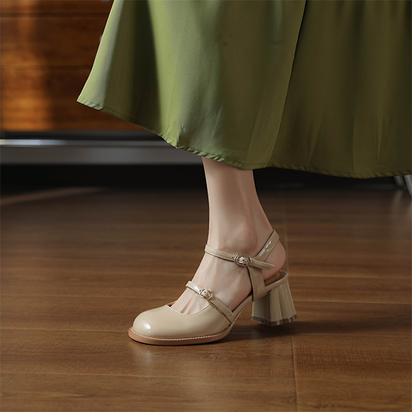 Cheap (W) 루이자 바르셀로스 5.5cm 힐 "살구빛" (Luiza Barcelos 5.5cm heel "Apricot") X901719