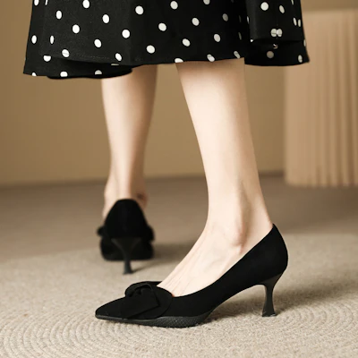 (W) Luiza Barcelos High Heels 6.5cm 'Black Comfort' Sepatu Wanita Tinggi Hitam. X901162 Purchase (W) Luiza Barcelos High Heels 6.5cm 'Black Comfort' Sepatu Wanita Tinggi Hitam. X901162