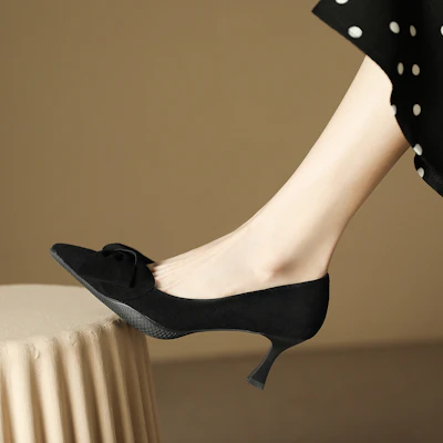 (W) Luiza Barcelos High Heels 6.5cm 'Black Comfort' Sepatu Wanita Tinggi Hitam. X901162 Details for (W) Luiza Barcelos High Heels 6.5cm 'Black Comfort' Sepatu Wanita Tinggi Hitam. X901162