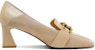(W) Luiza Barcelos Tumit Tinggi 6cm 'Apricot Horsebit Buckle' X900893
