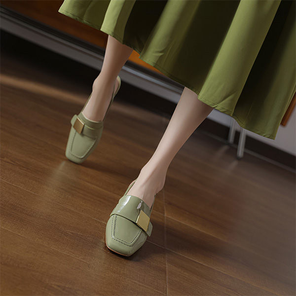 Lookbook (W) Luiza Barcelos 高跟鞋 "苹果绿金属扣" X901753