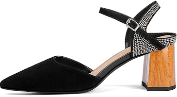 (Women) Luiza Barcelos High Heel 'Black Pointed Buckle' X901803 (Women) Luiza Barcelos High Heel 'Black Pointed Buckle' X901803