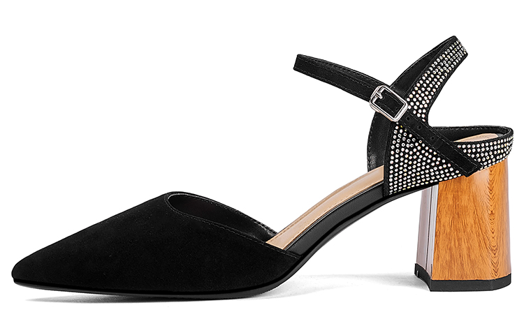 (Women) Luiza Barcelos High Heel 'Black Pointed Buckle' X901803