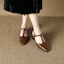 Shop (W) Luiza Barcelos Sepatu Hak Tinggi 'French Vintage Buckle Coklat' XWP1SK0568