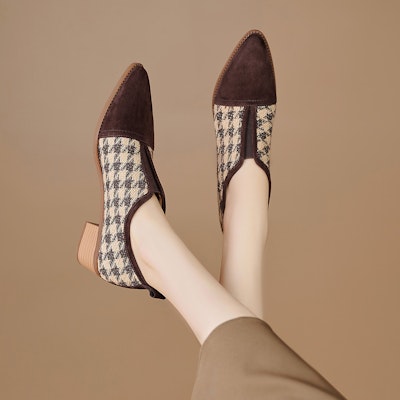 (W) Tumit Tinggi Houndstooth Coklat Luiza Barcelos X901888 Order (W) Tumit Tinggi Houndstooth Coklat Luiza Barcelos X901888