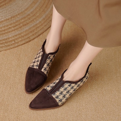 (W) Luiza Barcelos 高跟鞋 '棕色千鸟格' X901888 Sizing (W) Luiza Barcelos 高跟鞋 '棕色千鸟格' X901888