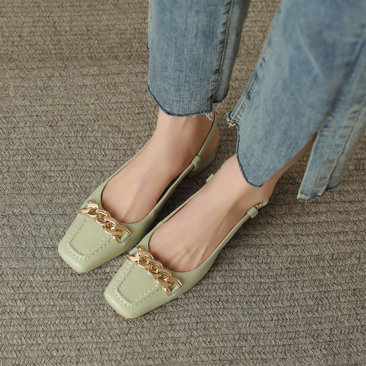 Purchase (W) Luiza Barcelos Tacones Altos 'Comodidad Verde Claro' X901370