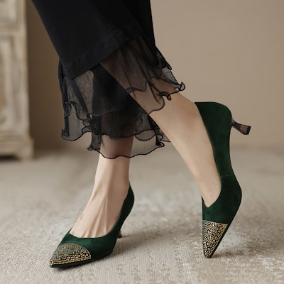 Luiza Barcelos 羊皮 高雅尖頭百搭 細跟 高筒鞋 5.5cm 女款 Shop Luiza Barcelos 羊皮 高雅尖頭百搭 細跟 高筒鞋 5.5cm 女款
