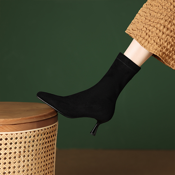 (W) Luiza Barcelos High Heel Ankle Boot 'Black Fabric' 圖 2