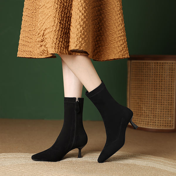 (W) Luiza Barcelos High Heel Ankle Boot 'Black Fabric' 圖 3