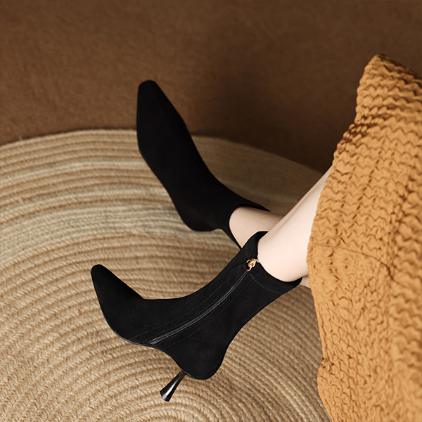 (W) Luiza Barcelos High Heel Ankle Boot 'Black Fabric' 圖 4