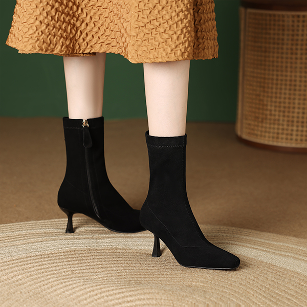 (W) Luiza Barcelos High Heel Ankle Boot 'Black Fabric' 圖 5