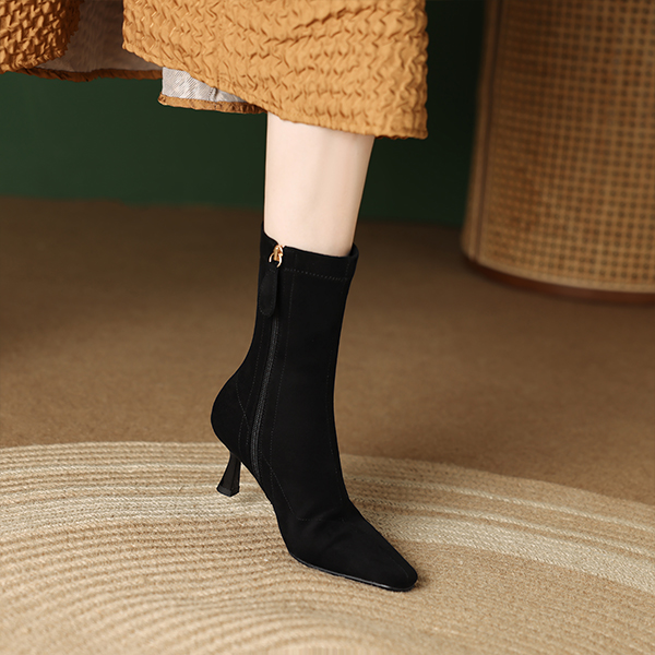 (W) Luiza Barcelos High Heel Ankle Boot 'Black Fabric' 圖 7