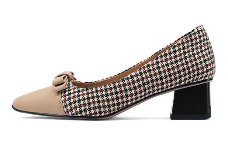 (W) Luiza Barcelos High Heel Pump 'Houndstooth Sheepskin'