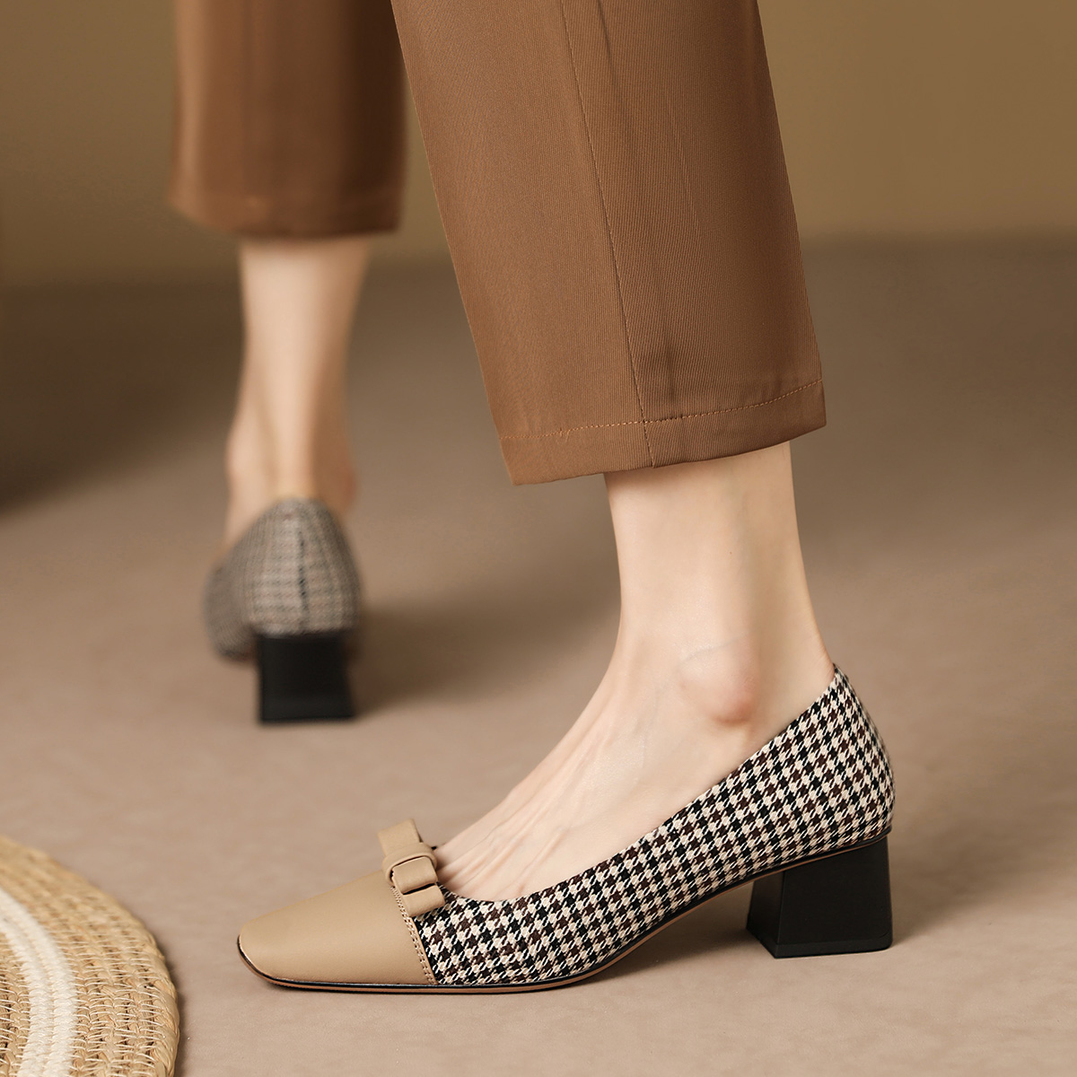 (W) Luiza Barcelos High Heel Pump 'Houndstooth Sheepskin' 圖 6