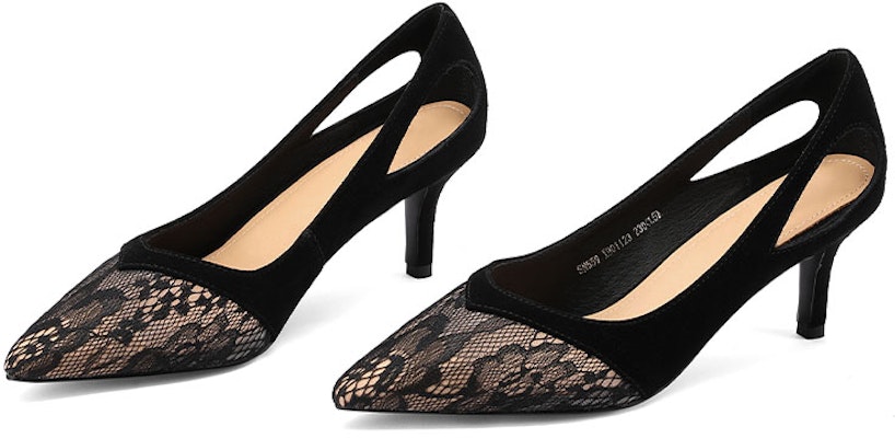 (W) ルイーザ・バルセロス スエードカットアウトパンプス X901123 Shop (W) ルイーザ・バルセロス スエードカットアウトパンプス X901123