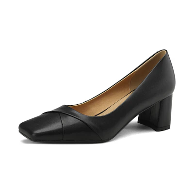 (W) Luiza Barcelos High Heels 5.5cm 'Sheepskin Chic CMFT Versatile Chunky Heel'