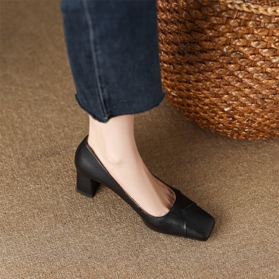 (W) Tacones Altos Luiza Barcelos 5.5cm 'Sheepskin Chic Confort Versátil Tacón Grueso' XWP1SK0359 Purchase (W) Tacones Altos Luiza Barcelos 5.5cm 'Sheepskin Chic Confort Versátil Tacón Grueso' XWP1SK0359