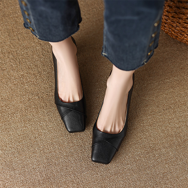 Details for (Women) Luiza Barcelos High Heels 5.5cm 'Sheepskin Chic Comfort Versatile Chunky Heel' XWP1SK0359